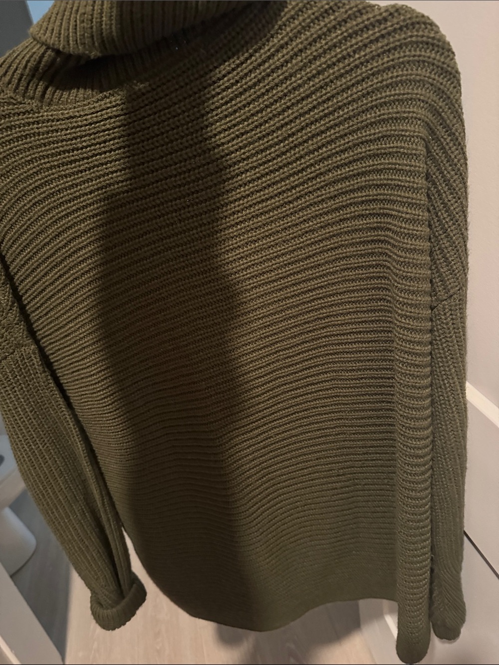 Vero Moda Olive Ribbed Turtleneck Sweater - Picture 3 of 3